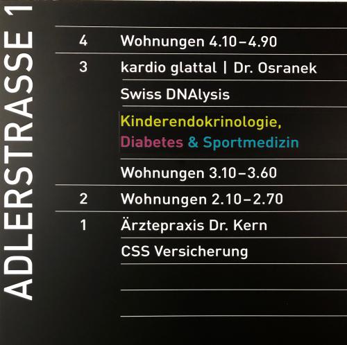 Übersichtstafel, 3. Stock